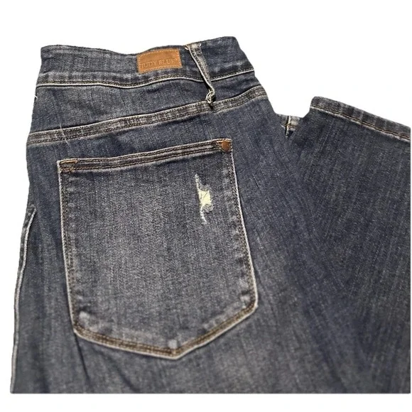 Judy Blue High Rise Distressed Straight Jean Stretch Plus Size 18W - Picture 9 of 9